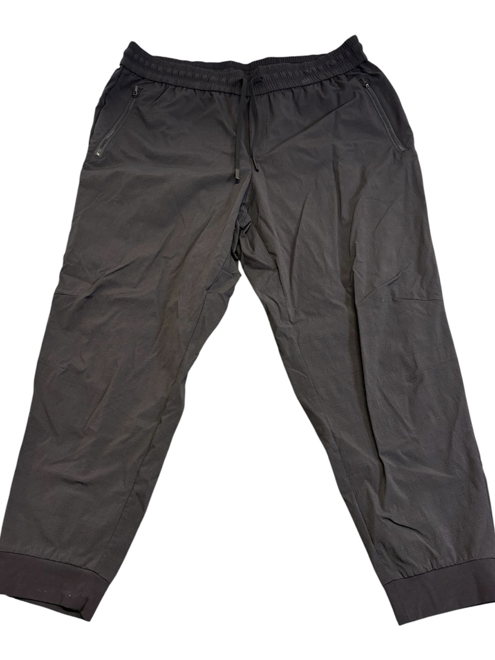 Athleta Trekkie Relaxed Jogger Black XL Mid Rise Hiking Travel Pants 605621
